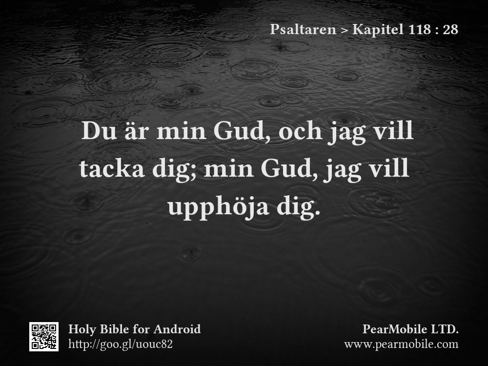 Psaltaren, Kapitel 118:28